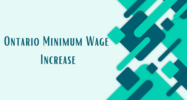 Ontario Minimum Wage Increase