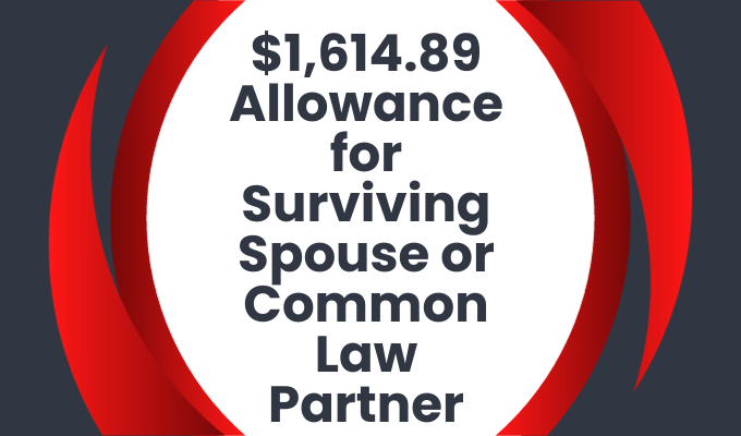 $1,614.89 Allowance for Surviving Spouse