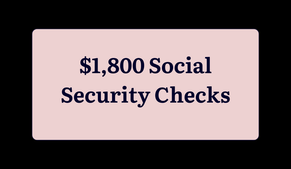 $1,800 Social Security Checks