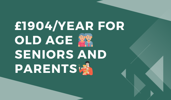 £1904Year for Old Age Seniors and Parents