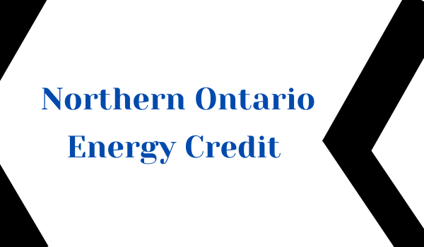 Northern Ontario Energy Credit